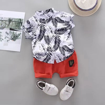 New Summer Baby Clothes Suit Children Boys Fashion Shirt Shorts 2Pcs/Sets Toddler Casual Costume Infant Outfits Kids Tracksuits - Slobuy
