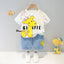 New Summer Baby Girls Clothes Suit Children Boys Fashion Cartoon T-Shirt Shorts 2Pcs/Sets Toddler Casual Costume Kids Tracksuits - Slobuy