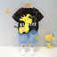 New Summer Baby Girls Clothes Suit Children Boys Fashion Cartoon T-Shirt Shorts 2Pcs/Sets Toddler Casual Costume Kids Tracksuits - Slobuy