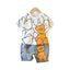 New Summer Baby Girls Clothes Suit Children Boys Fashion Cartoon T-Shirt Shorts 2Pcs/Sets Toddler Casual Costume Kids Tracksuits - Slobuy