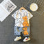 New Summer Baby Girls Clothes Suit Children Boys Fashion Cartoon T-Shirt Shorts 2Pcs/Sets Toddler Casual Costume Kids Tracksuits - Slobuy