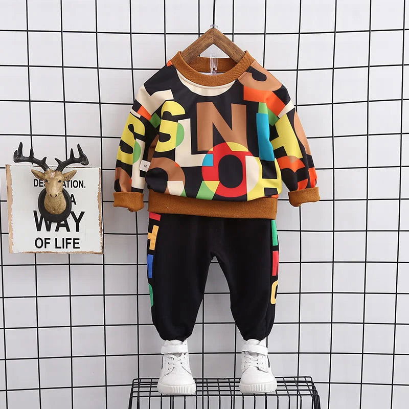 New Spring Autumn Baby Girl Clothes Boys Outfits Children Casual T-Shirt Pants 2Pcs/Sets Toddler Sports Costume Kids Tracksuits - Slobuy