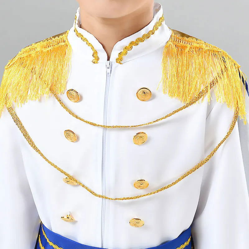 Seven Piece Halloween Children's Role Playing King Costume Fantasy European Royal Costume Christmas Gift Set - Slobuy