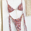 Sexy Triangle Chains Bikini Sets Micro Thongs Swimsuit Women Bathing Suit Biquini Bandage Beachwear Print Swimwear Thong Bikini - Slobuy