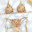 Sexy Triangle Chains Bikini Sets Micro Thongs Swimsuit Women Bathing Suit Biquini Bandage Beachwear Print Swimwear Thong Bikini - Slobuy