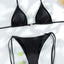 Sexy Triangle Chains Bikini Sets Micro Thongs Swimsuit Women Bathing Suit Biquini Bandage Beachwear Print Swimwear Thong Bikini - Slobuy