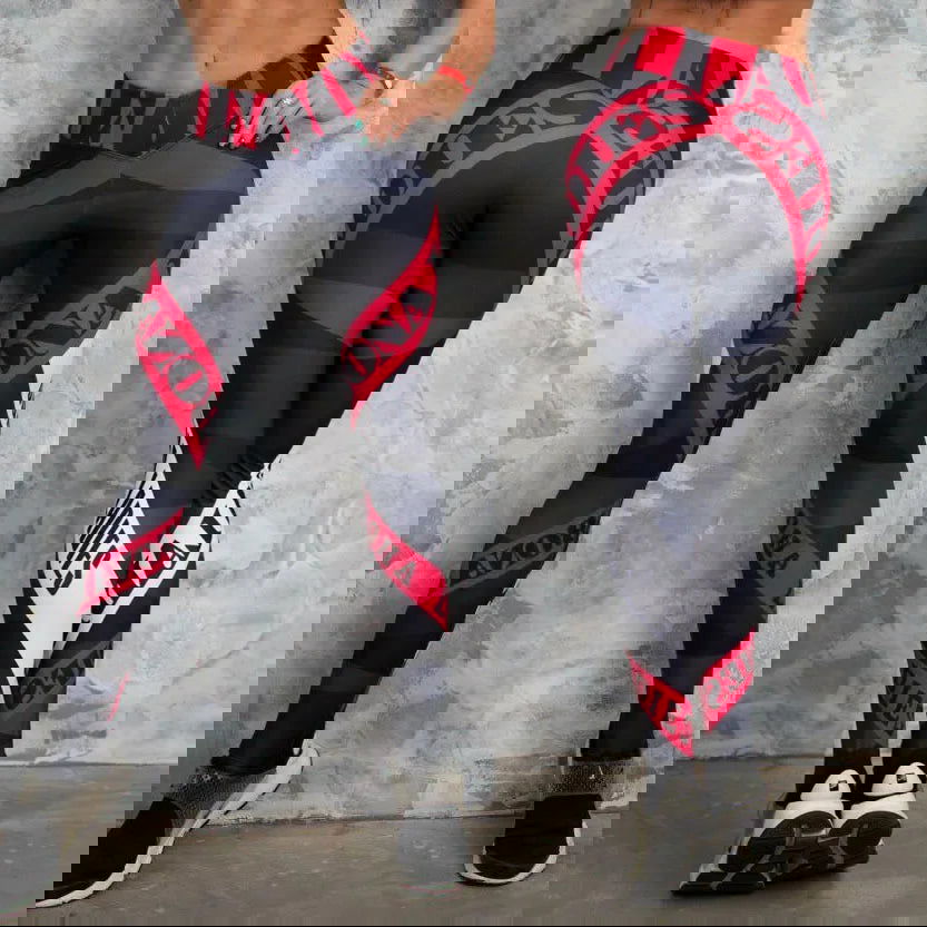 Sexy Women Yo-ga Pants Women Leggings Workout Sports Running Leggings Sexy Push Up Gym Wear High Waist Fringe Elastic Slim Pants - Slobuy