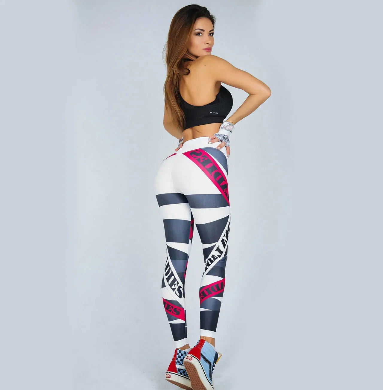 Sexy Women Yo-ga Pants Women Leggings Workout Sports Running Leggings Sexy Push Up Gym Wear High Waist Fringe Elastic Slim Pants - Slobuy