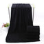 microfiber bath towel-soft and lightweight face towel, odorless bath, spa, gym towel (black)