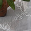 Sheer Curtains White Embroidered Floral Voile Drapes for Living room, Bedroom - Slobuy