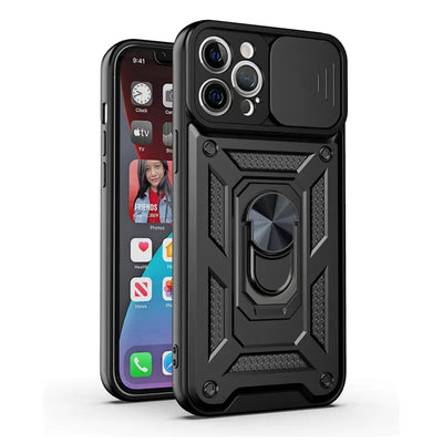 Shockproof Armor Case For iPhone 15 14 13 12 11 Pro Max Mini Car Holder Phone Cover For iphone Xs XR XsMax 7 8 Plus SE2020 Case - Slobuy