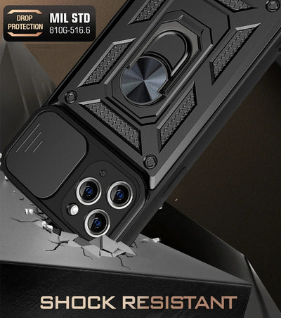 Shockproof Armor Case For iPhone 15 14 13 12 11 Pro Max Mini Car Holder Phone Cover For iphone Xs XR XsMax 7 8 Plus SE2020 Case - Slobuy