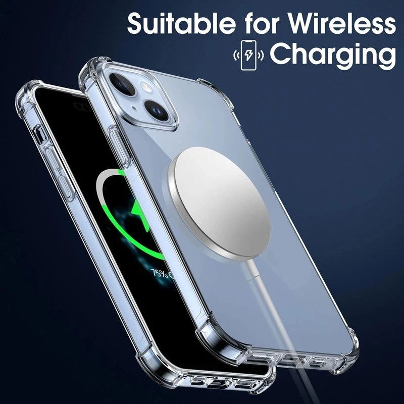Shockproof Clear Phone Case For iPhone 15 14 11 13 12 Pro Max 7 8 Plus X XR XS Soft Silicone Protection Transparent Accessories - Slobuy