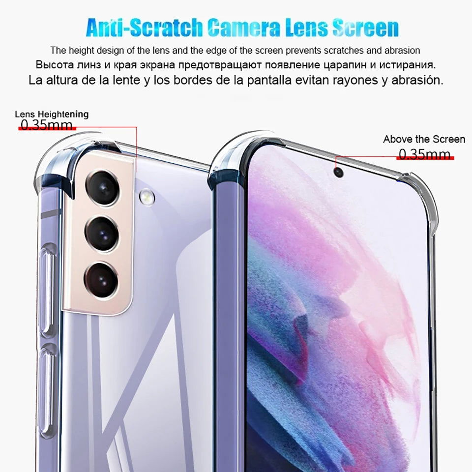 Shockproof Phone Case For Samsung Galaxy S23 S22 S21 S20 Ultra Fe S10 S8 S9 Note 20 10 Plus A53 A52 A54 A32 A34 A73 A72 Cover - Slobuy