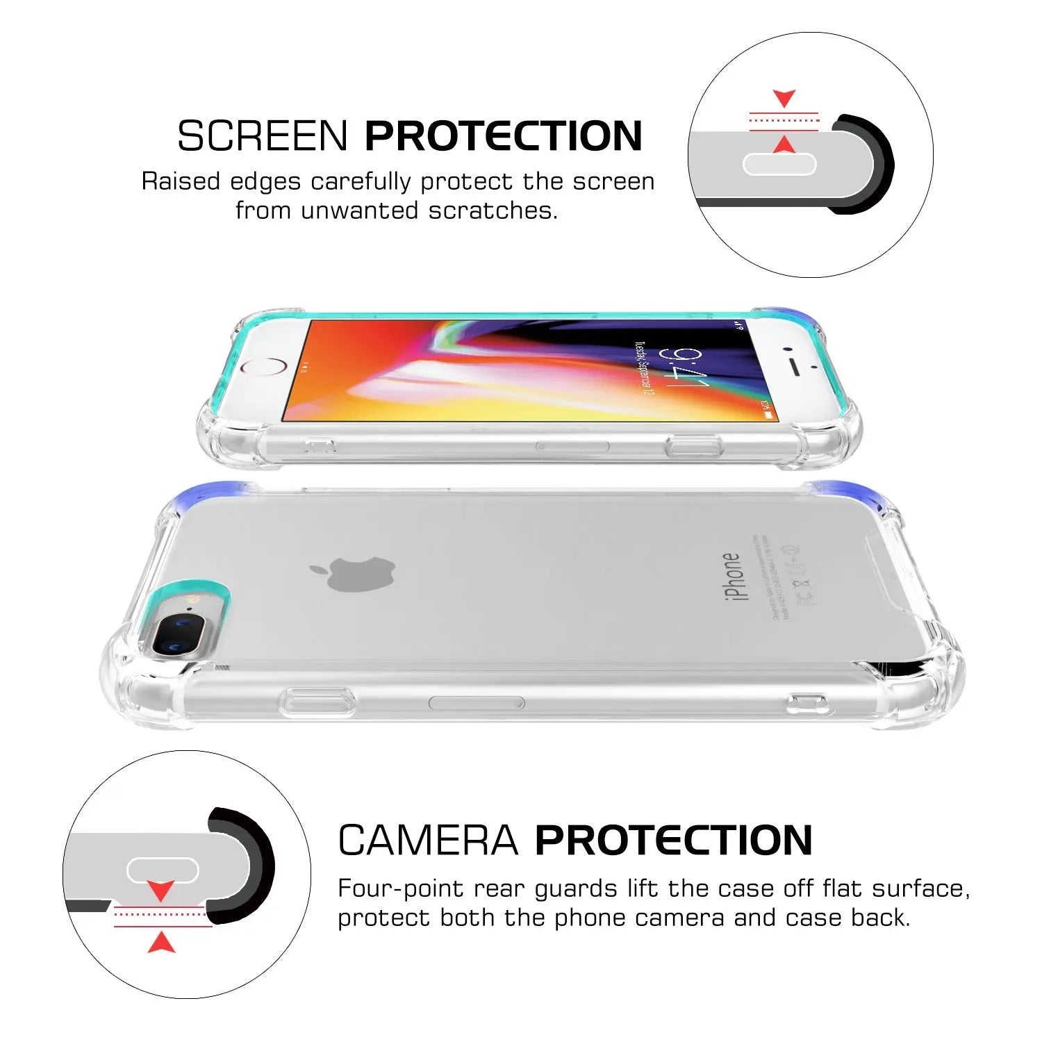 Shockproof Silicone Phone Case For iPhone 11 7 8 6 6S Plus X XR XS 12 Pro Max SE 2020 5 S Case Transparent Protection Back Cover - Slobuy