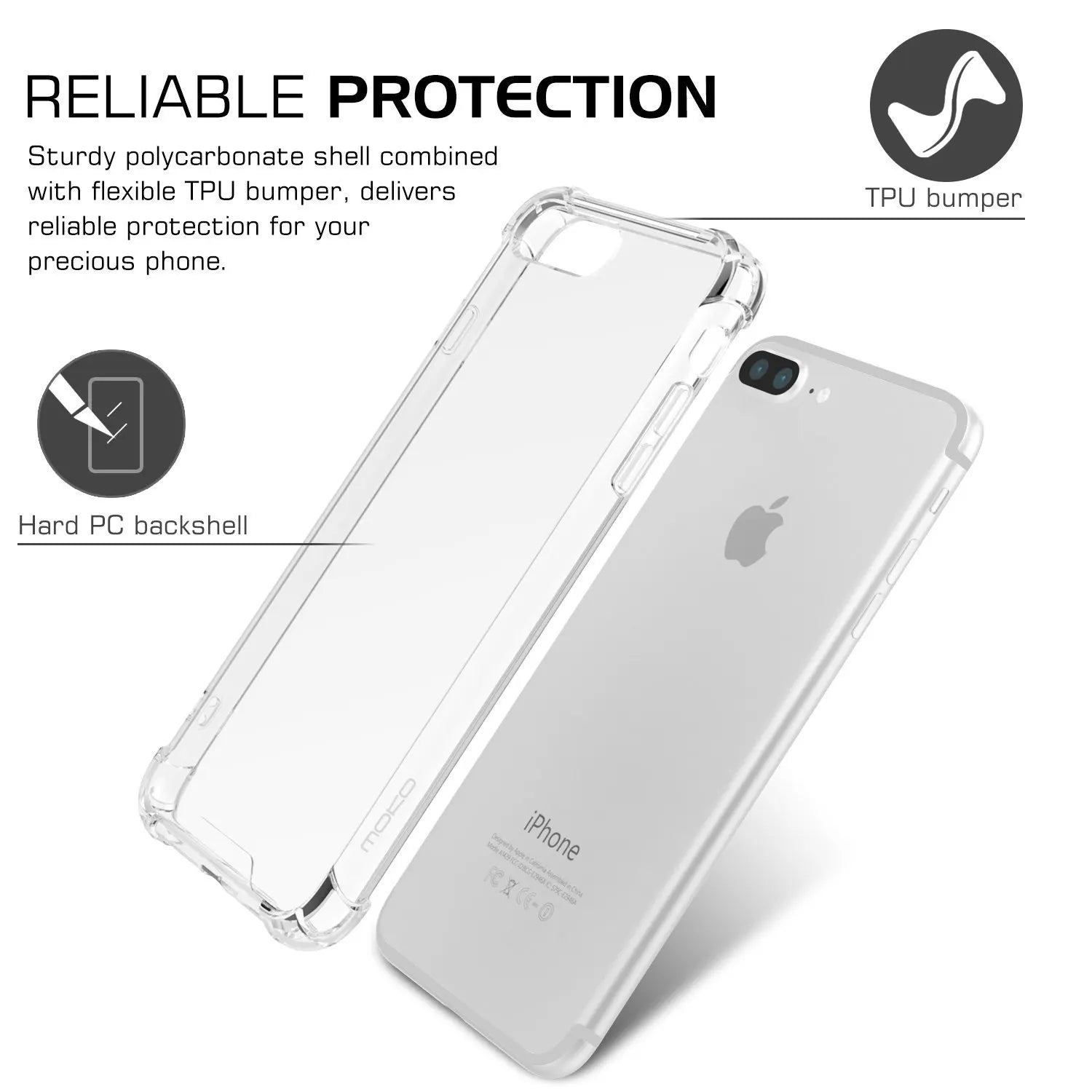 Shockproof Silicone Phone Case For iPhone 11 7 8 6 6S Plus X XR XS 12 Pro Max SE 2020 5 S Case Transparent Protection Back Cover - Slobuy