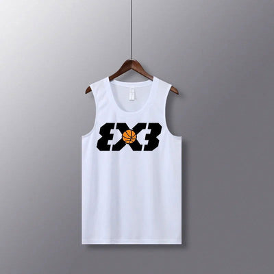 Shooting Basketball Jerseys Shirts Youth Basketball Vest Uniforms Blank Custom Running Training Gym Loose Jerseys Suits Tank Top - Slobuy