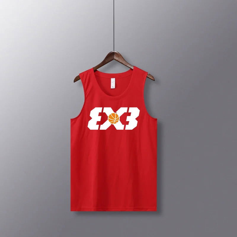 Shooting Basketball Jerseys Shirts Youth Basketball Vest Uniforms Blank Custom Running Training Gym Loose Jerseys Suits Tank Top - Slobuy