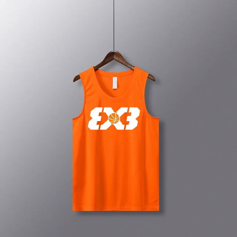 Shooting Basketball Jerseys Shirts Youth Basketball Vest Uniforms Blank Custom Running Training Gym Loose Jerseys Suits Tank Top - Slobuy