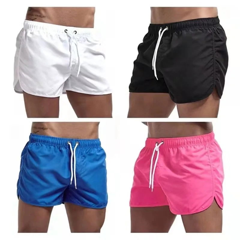 Shorts For Men 2021 Summer Men's Swimwear Shorts Brand Beachwear Sexy Swim Trunks Men Swimsuit Low Waist Breathable Beach Wear - Slobuy