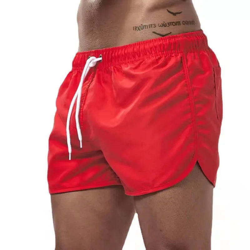 Shorts For Men 2021 Summer Men's Swimwear Shorts Brand Beachwear Sexy Swim Trunks Men Swimsuit Low Waist Breathable Beach Wear - Slobuy