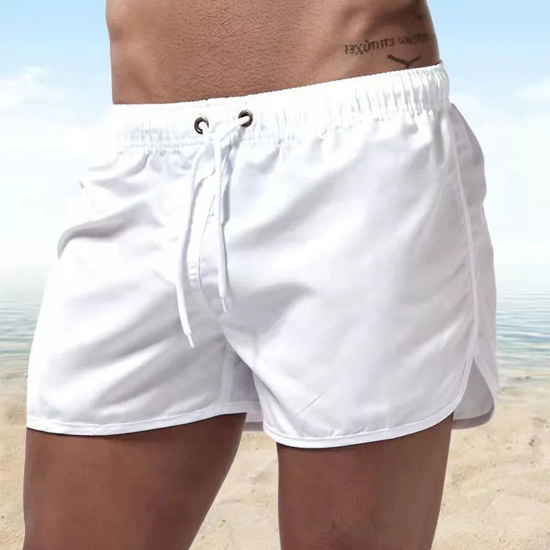 Shorts For Men 2021 Summer Men's Swimwear Shorts Brand Beachwear Sexy Swim Trunks Men Swimsuit Low Waist Breathable Beach Wear - Slobuy