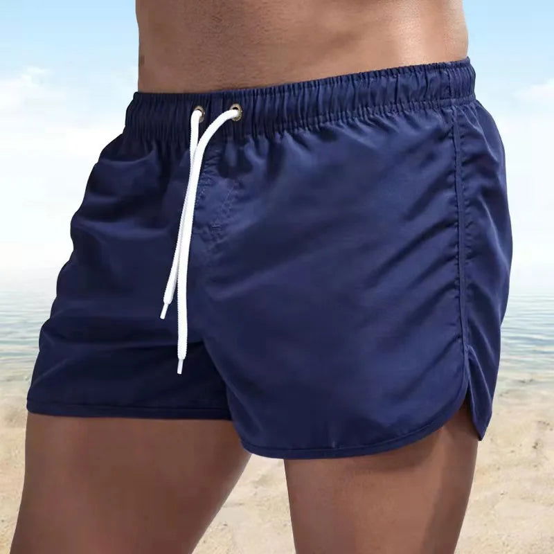 Shorts For Men 2021 Summer Men's Swimwear Shorts Brand Beachwear Sexy Swim Trunks Men Swimsuit Low Waist Breathable Beach Wear - Slobuy