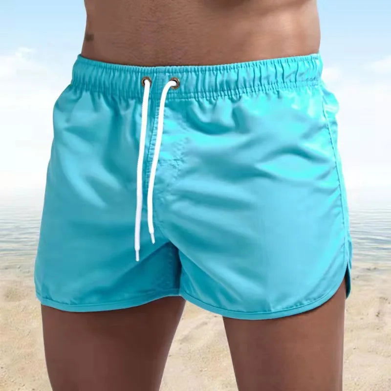 Shorts For Men 2021 Summer Men's Swimwear Shorts Brand Beachwear Sexy Swim Trunks Men Swimsuit Low Waist Breathable Beach Wear - Slobuy