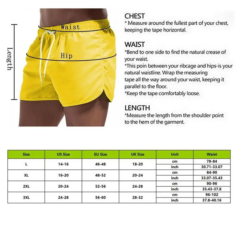 Shorts For Mens 2023 Summer Men's Swimwear Shorts Brand Beachwear Sexy Swim Trunks Men Swimsuits Low Waist Breathable Beach Wear - Slobuy