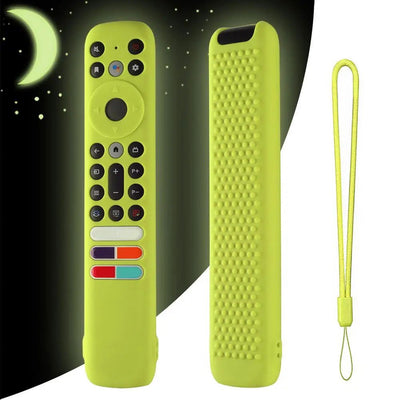 Silicone Case Compatible For TCL RC902V FMR4 FAR2 FMR1 Tv Voice Remote Control Cover Protector With Lanyard Remote Accessories - Slobuy