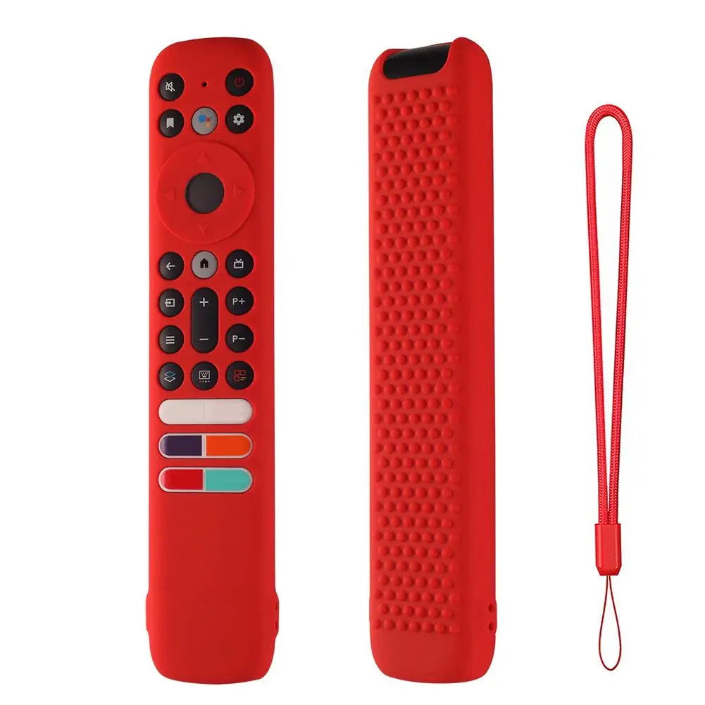 Silicone Case Compatible For TCL RC902V FMR4 FAR2 FMR1 Tv Voice Remote Control Cover Protector With Lanyard Remote Accessories - Slobuy