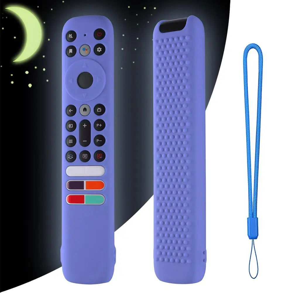 Silicone Case Compatible For TCL RC902V FMR4 FAR2 FMR1 Tv Voice Remote Control Cover Protector With Lanyard Remote Accessories - Slobuy