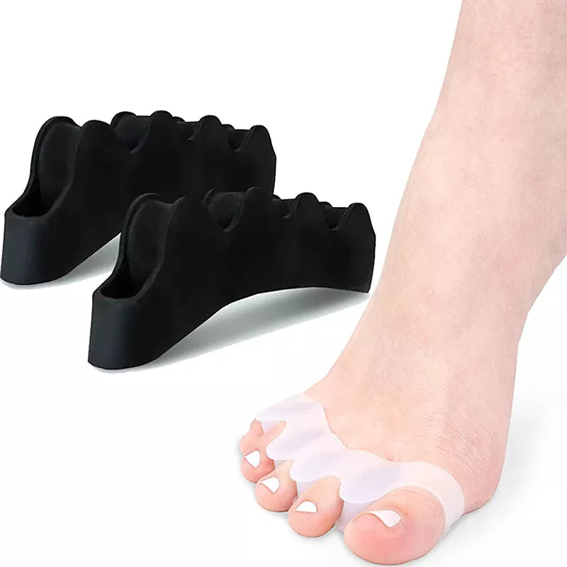 Silicone Finger Toe Protector Toe Separators Stretchers Straightener Bunion Protector Pain Relief Foot Care 5 Colors - Slobuy