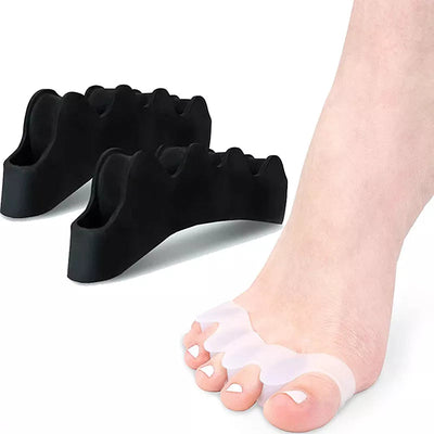 Silicone Finger Toe Protector Toe Separators Stretchers Straightener Bunion Protector Pain Relief Foot Care 5 Colors - Slobuy