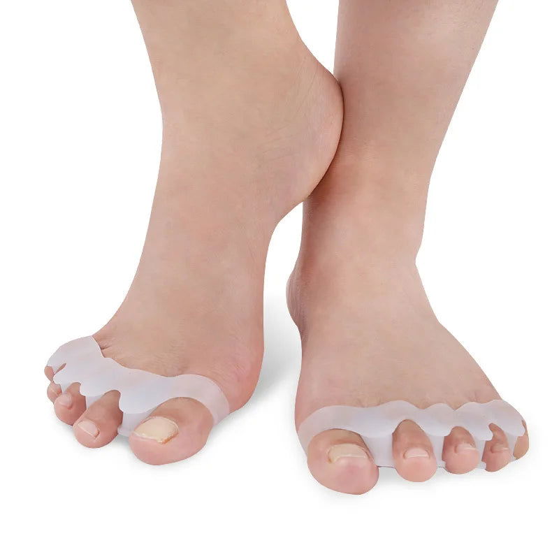 Silicone Finger Toe Protector Toe Separators Stretchers Straightener Bunion Protector Pain Relief Foot Care 5 Colors - Slobuy