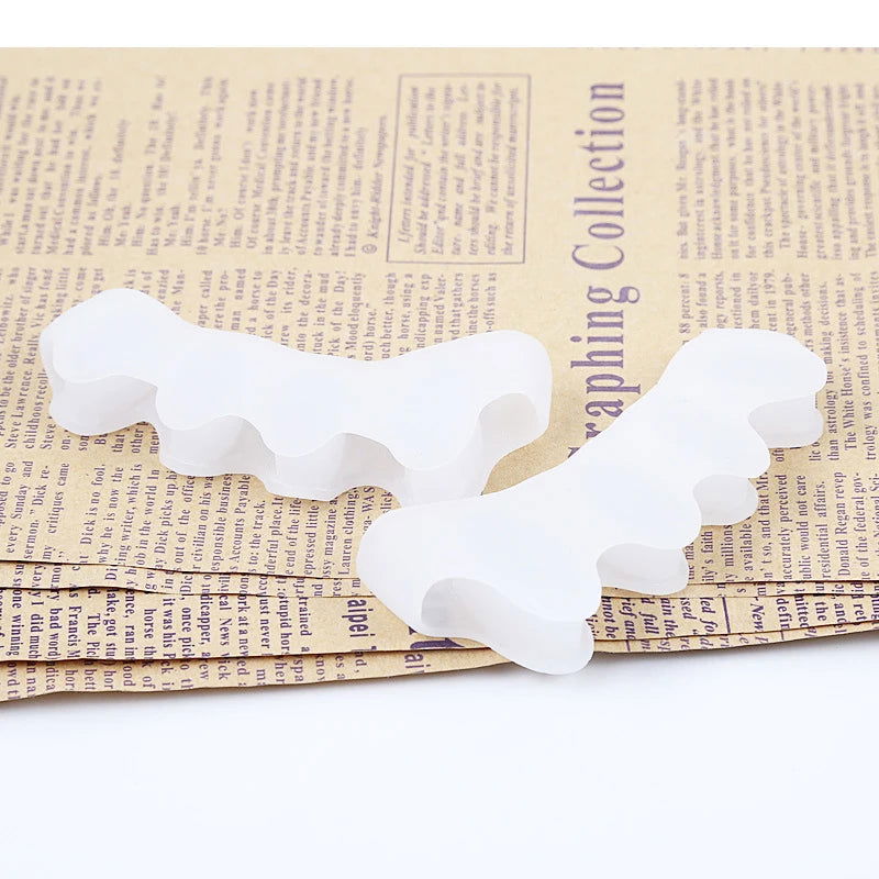 Silicone Finger Toe Protector Toe Separators Stretchers Straightener Bunion Protector Pain Relief Foot Care 5 Colors - Slobuy