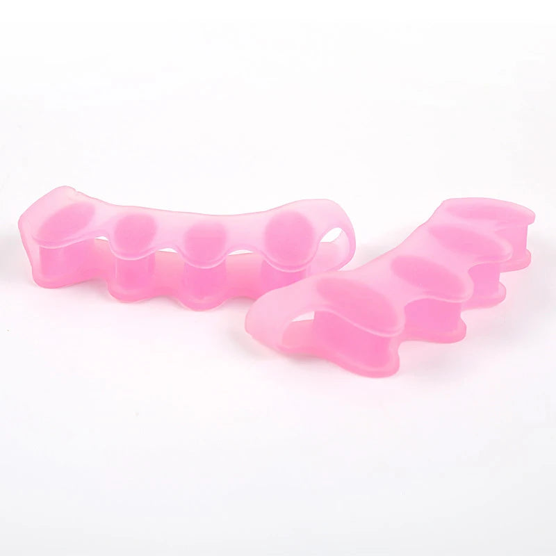Silicone Finger Toe Protector Toe Separators Stretchers Straightener Bunion Protector Pain Relief Foot Care 5 Colors - Slobuy