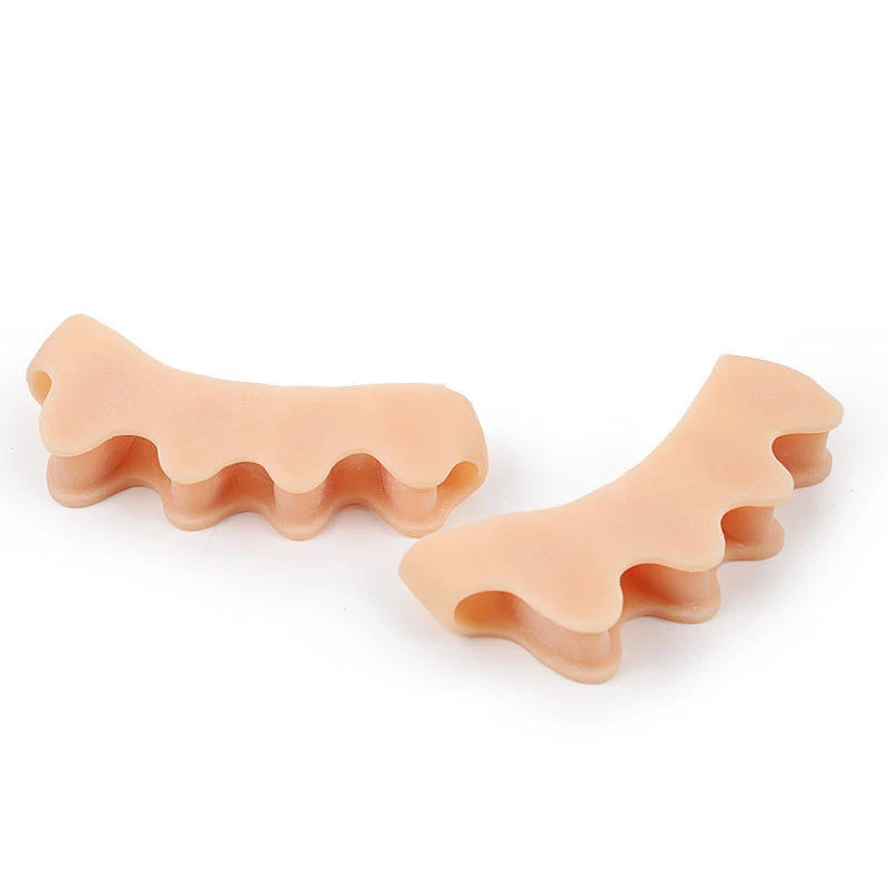 Silicone Finger Toe Protector Toe Separators Stretchers Straightener Bunion Protector Pain Relief Foot Care 5 Colors - Slobuy