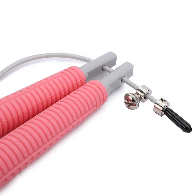 Silicone Handle Jump Rope Fitness PVC Sports Steel Wire Skipping Ropes Crossfit Adjustable Exercise Workout Skipping Equipment - Slobuy