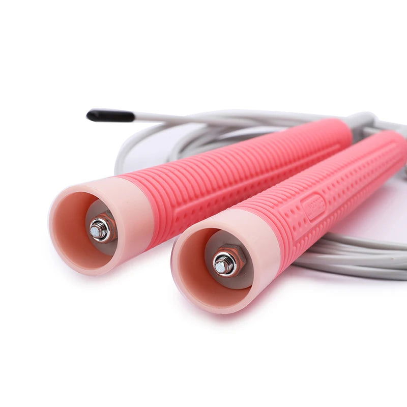 Silicone Handle Jump Rope Fitness PVC Sports Steel Wire Skipping Ropes Crossfit Adjustable Exercise Workout Skipping Equipment - Slobuy