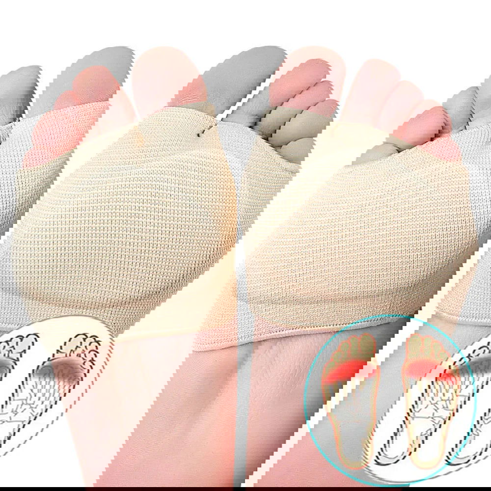 Silicone Metatarsal Pads Toe Separator Pain Relief Forefoot Socks Insole Bunion Orthotics Hallux Valgus Corrector Foot Care Tool - Slobuy