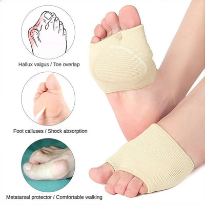 Silicone Metatarsal Pads Toe Separator Pain Relief Forefoot Socks Insole Bunion Orthotics Hallux Valgus Corrector Foot Care Tool - Slobuy