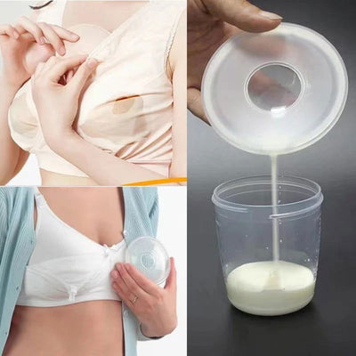 Silicone Mother's Milk Collector  Wearable Anti Spill Breast Pads   Nipple Pain Protector  Maternity Breastfeeding - Slobuy