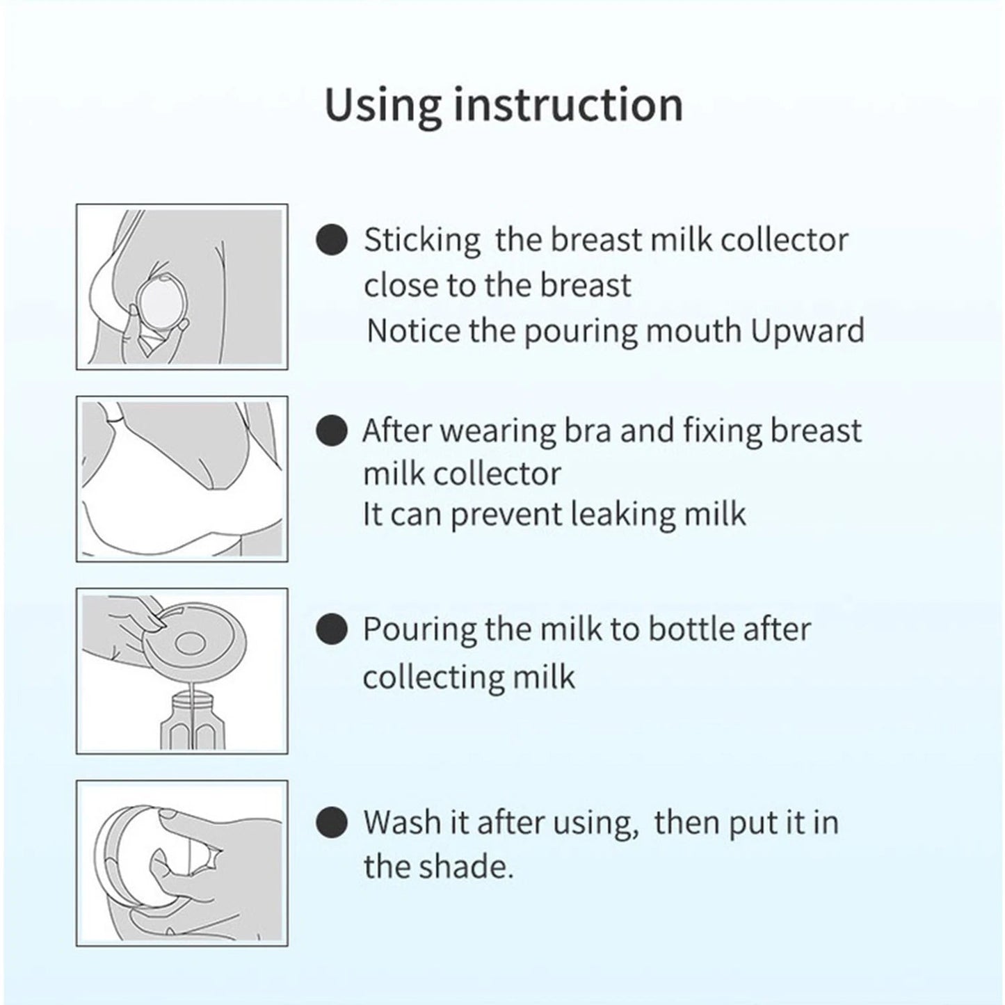 Silicone Mother's Milk Collector  Wearable Anti Spill Breast Pads   Nipple Pain Protector  Maternity Breastfeeding - Slobuy