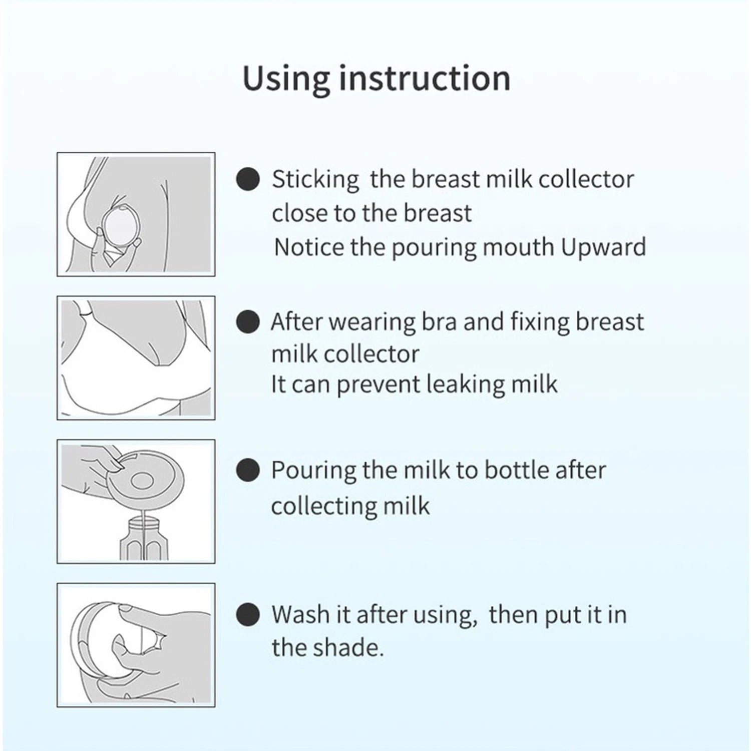 Silicone Mother's Milk Collector  Wearable Anti Spill Breast Pads   Nipple Pain Protector  Maternity Breastfeeding - Slobuy