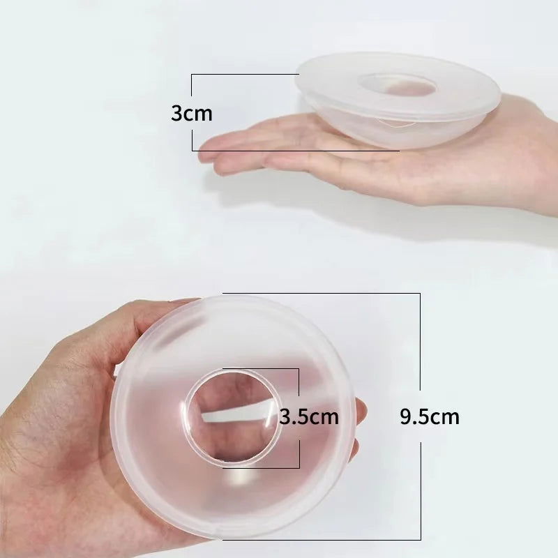 Silicone Mother's Milk Collector  Wearable Anti Spill Breast Pads   Nipple Pain Protector  Maternity Breastfeeding - Slobuy