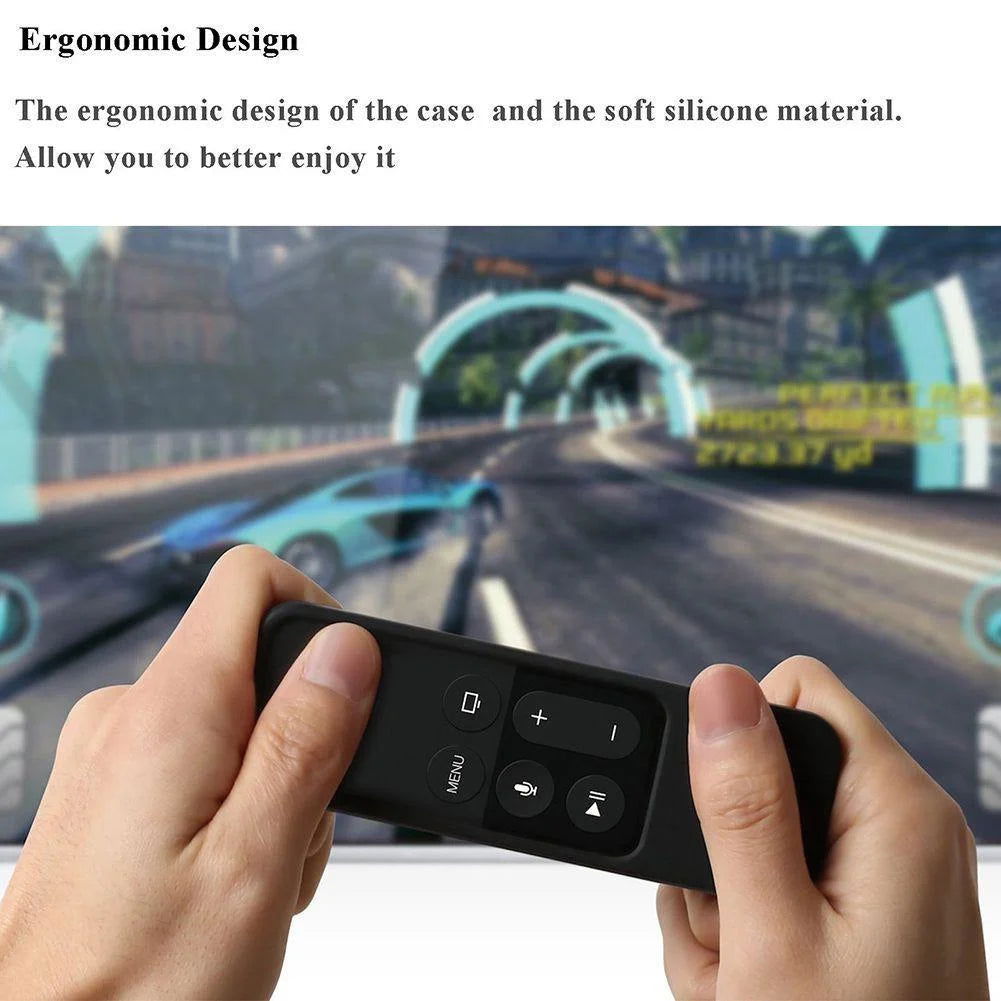 Silicone TV Remote Control Cover Case Protective Cover for Apple TV 4K 4th Generation Siri Remote Scratch Proof  TV Accessories - Slobuy