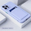 Silicone Wallet Phone Case For iPhone 15 14 13 12 11 Pro Max Card Slot Shockproof Protection Cover 14 Plus 13 Pro Max Accessory - Slobuy
