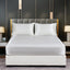 Silky Fitted Bed Sheet with Elastic Band Luxury Anti-slip Adjustable Mattress Cover for Single Couple Double Bed - Slobuy