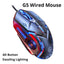 Silver Eagle G5 Mute Wired Mouse Six Keys Luminous Game E-Sports Machinery Computer Accessories Cross-Border Delivery - Slobuy